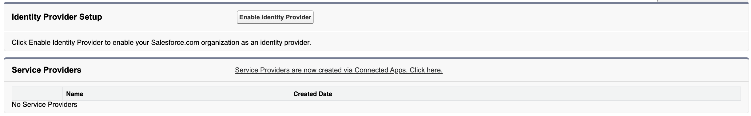 Enable identity provider