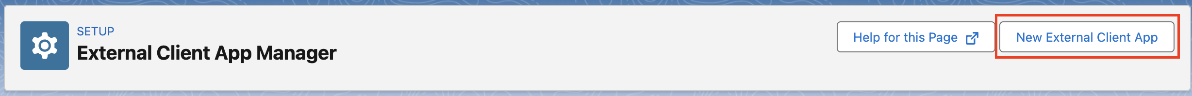 New external client app